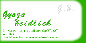 gyozo weidlich business card